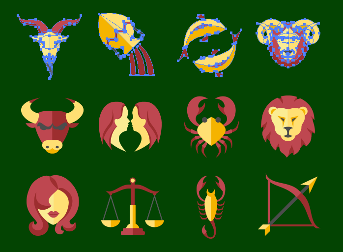 Zodiac Sign SVG Icons