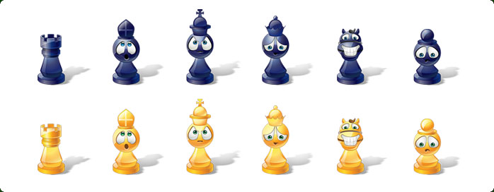 Icons preview of Vista Style Chess Emoticons