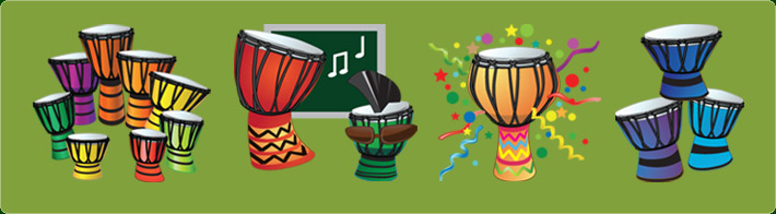 Cartoon Drums Icons