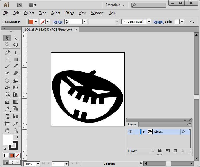 Halloween Pumpkin Vector Emoticons - one icon in Adobe Illustrator