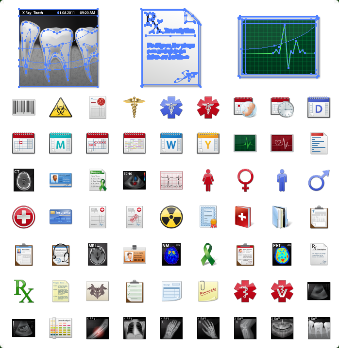Medical Documents Icons