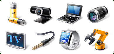 Vista Style Hardware & Devices Icon Set