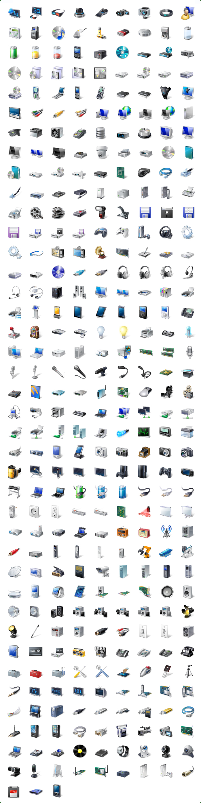Hardware Icons, Devices Icons