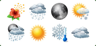 Vista Style Weather Icons Set